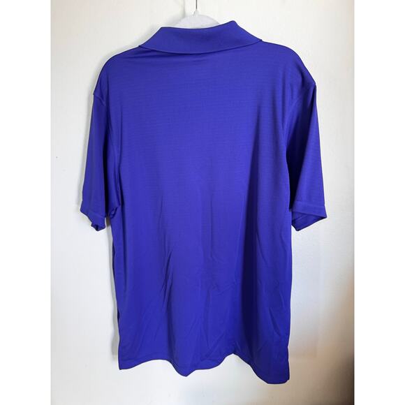 adidas Golf Climalite Men's Polo Shirt Size Large Purple Workout - Picture 3 of 8